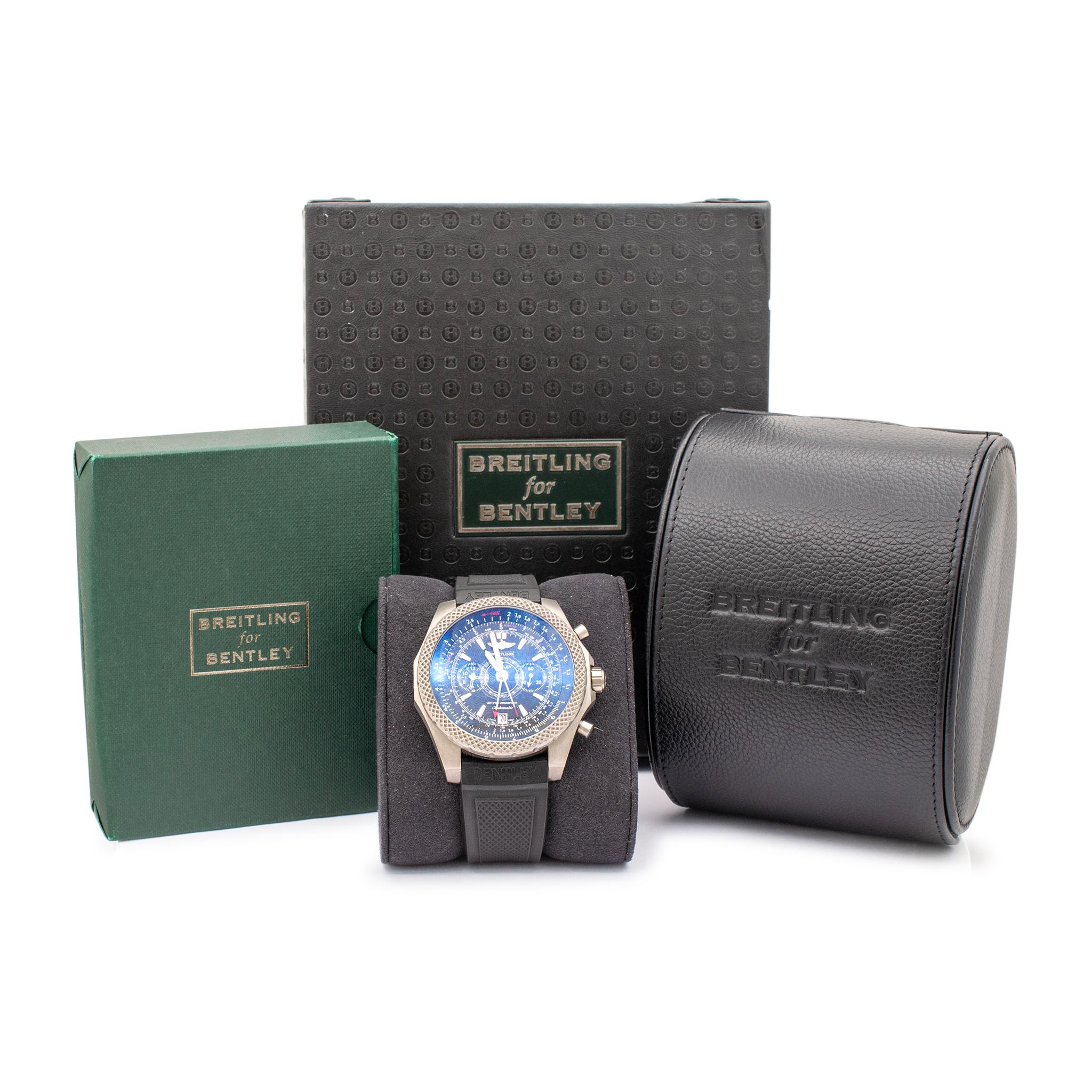 Breitling Limited Edition Bentley Supersports E27365 137/1000 49MM Mens Watch In Excellent Condition For Sale In Houston, TX