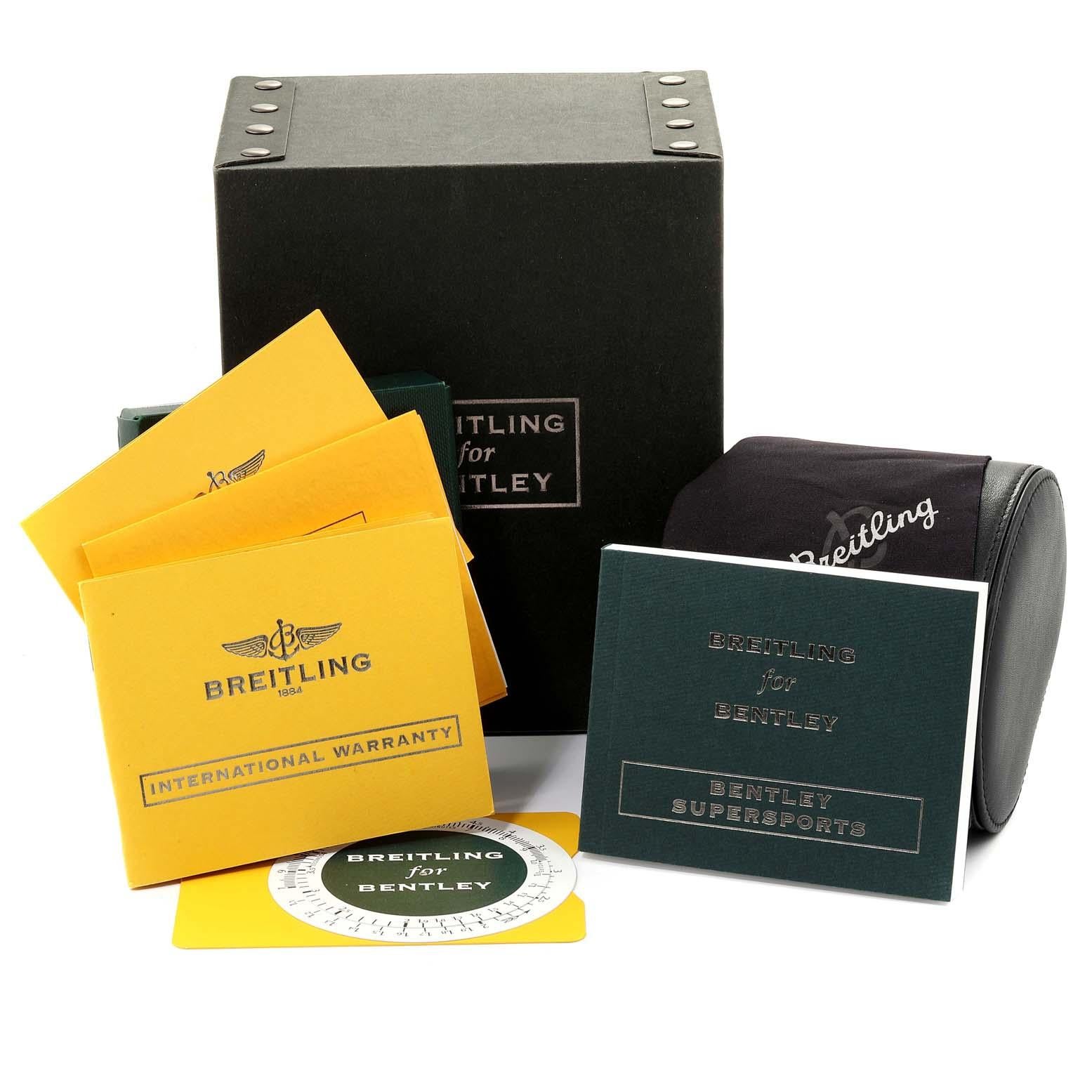 Breitling Bentley Supersports: A26364 Box-Papieruhr, limitierte Auflage im Angebot 6
