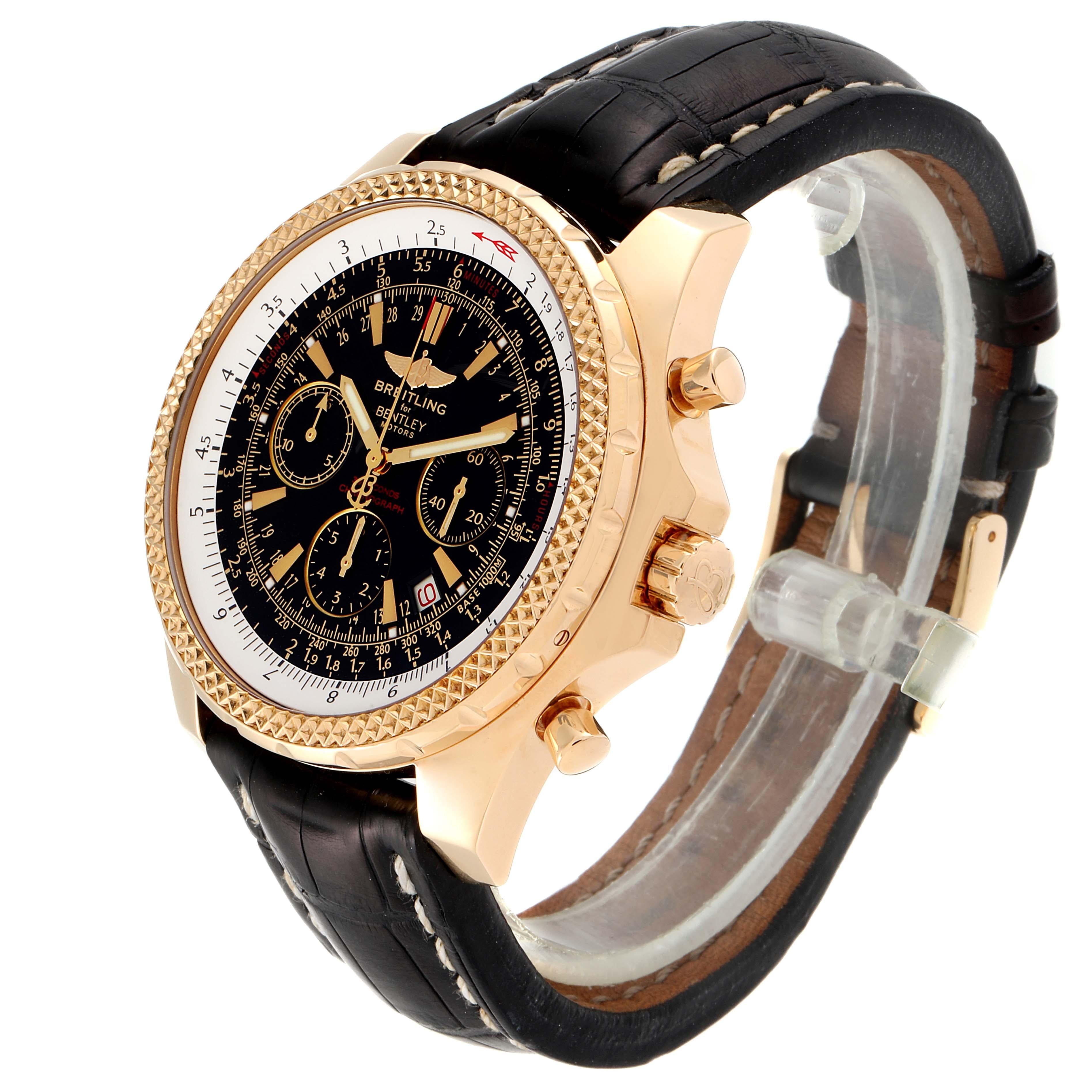 breitling bentley gold watch