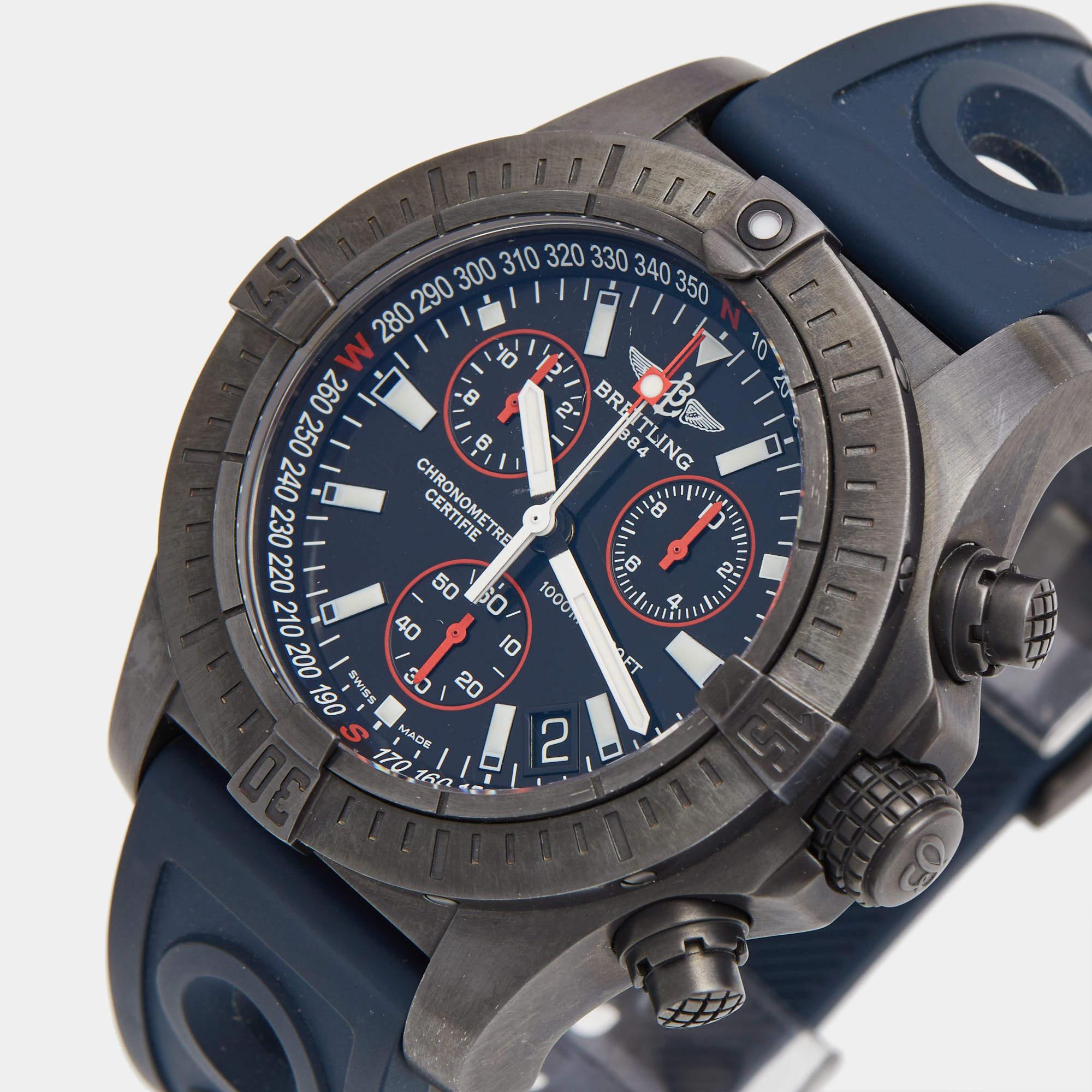 Incorporate Breitling's sophisticated style into your ensemble with this exquisite Avenger Seawolf Chrono 