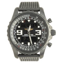 Breitling Chronospace noir en acier inoxydable