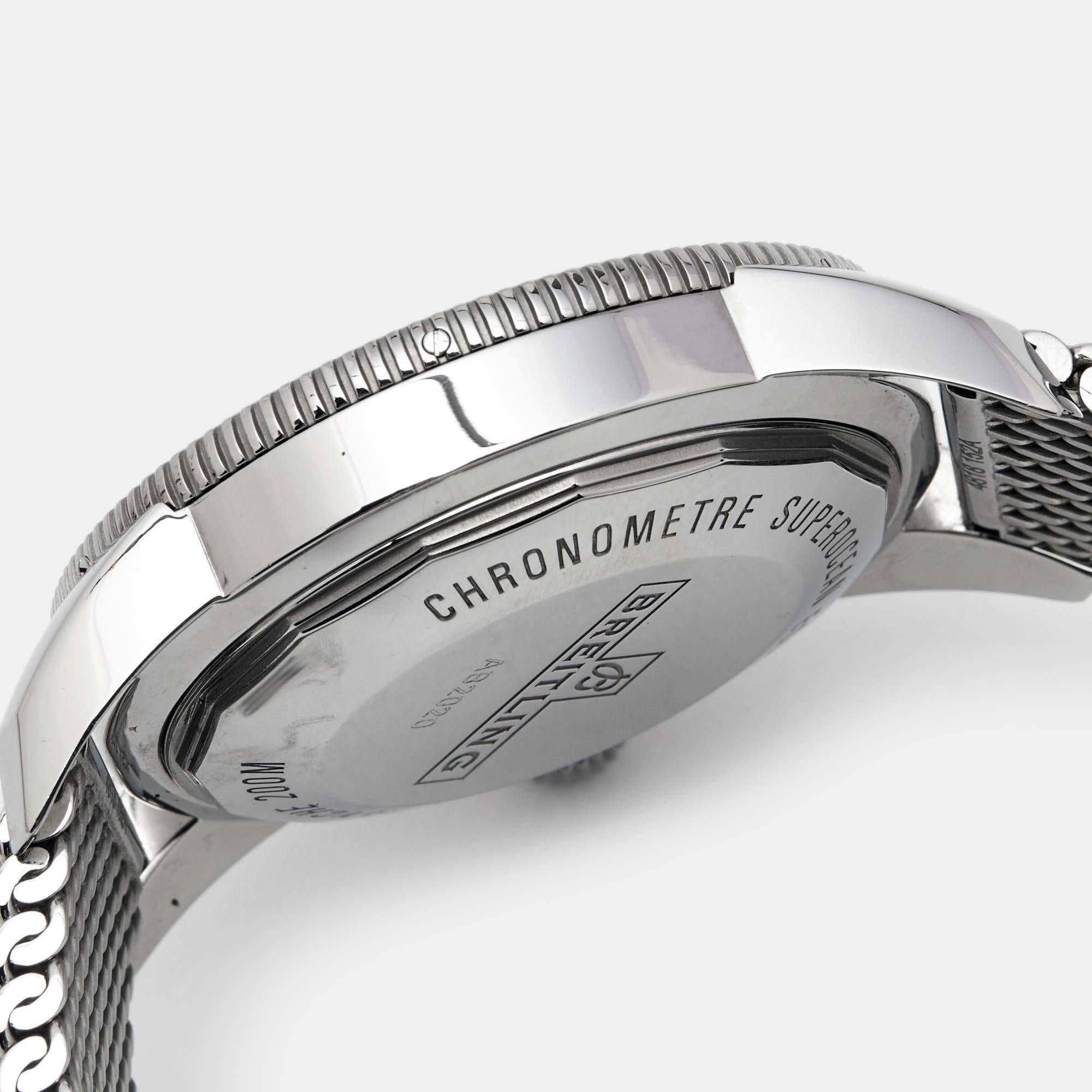 Breitling Black Stainless Steel SuperOcean AB2020121B1A1 Men's Wristwatch 46 mm 1