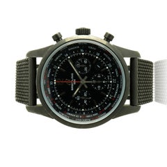 Breitling TransOcean Chronograph Unitime Pilot de acero negro, 46 mm
