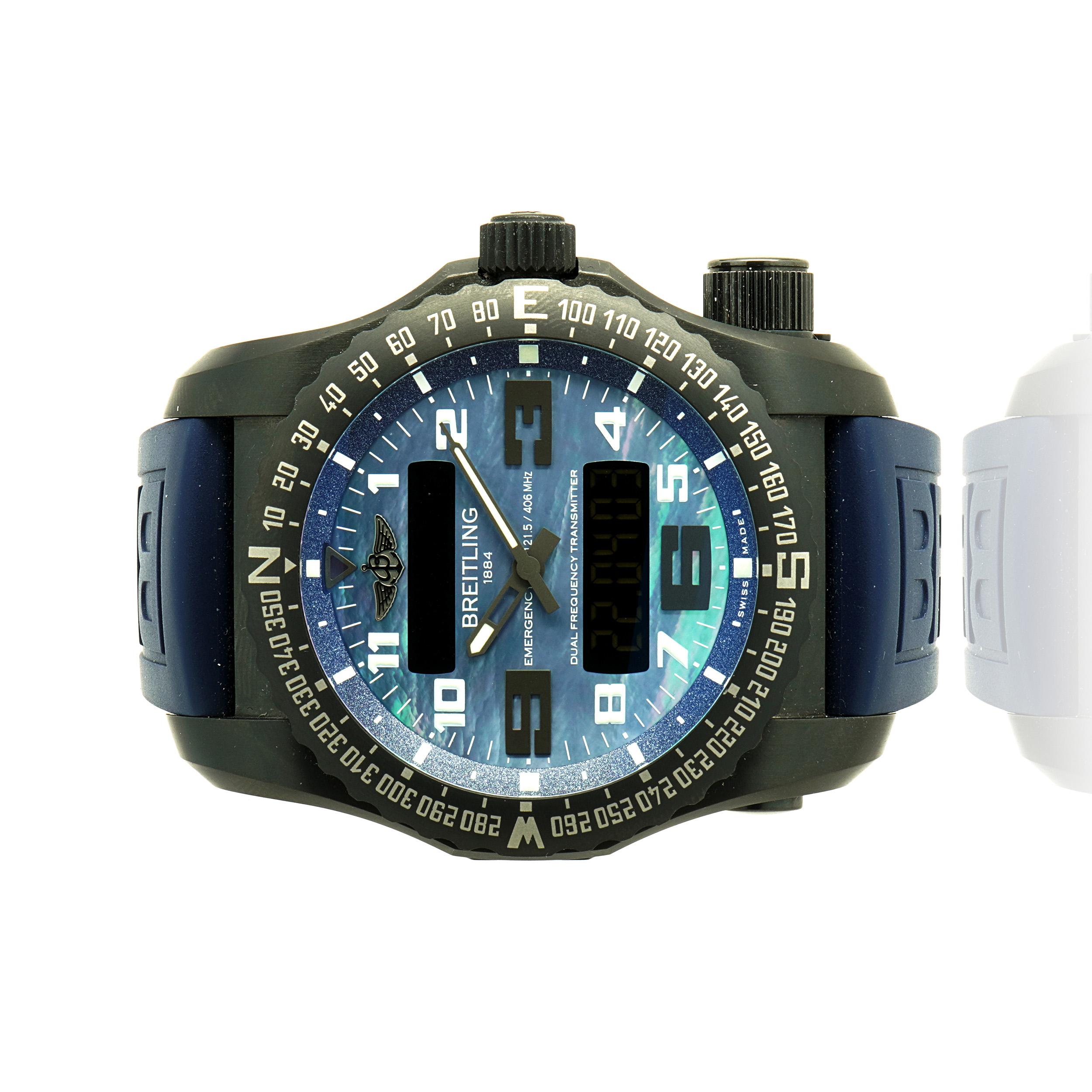 da uomo o donna Breitling Nero Titanio Emergency II 51 mm in vendita