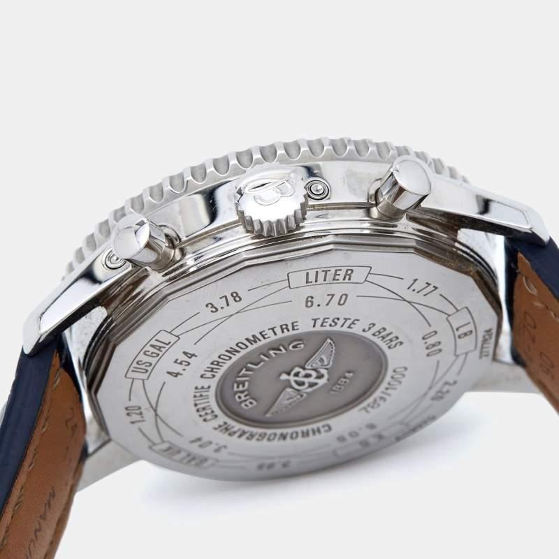 Men's Breitling Blue Stainless Steel Alligator Navitimer 1461 Limited Edition A19370