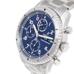 Breitling Blue Stainless Steel Aviator 8 A13316101C1A1 Men's Wristwatch 43 mm