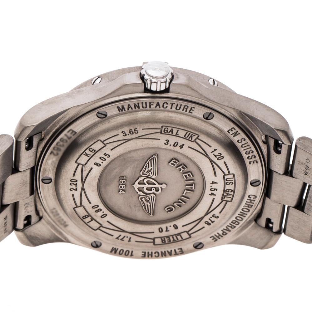 Breitling Brown Titanium Aerospace E79362 Men's Wristwatch 41 mm In Good Condition In Dubai, Al Qouz 2