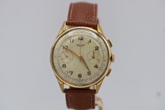 Breitling Cadette  Vintage Chronograph  Venus 175  Gold Plated  1950s