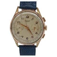 Breitling Kadett Vintage Chronograph Venus 175 Vergoldet 1950s