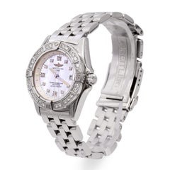 Breitling Callistino Stainless Steel Diamond MOP Dial Quartz Women's Watch
