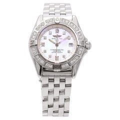 Breitling Callistino Stainless Steel Diamond MOP Dial Quartz Women's Watch