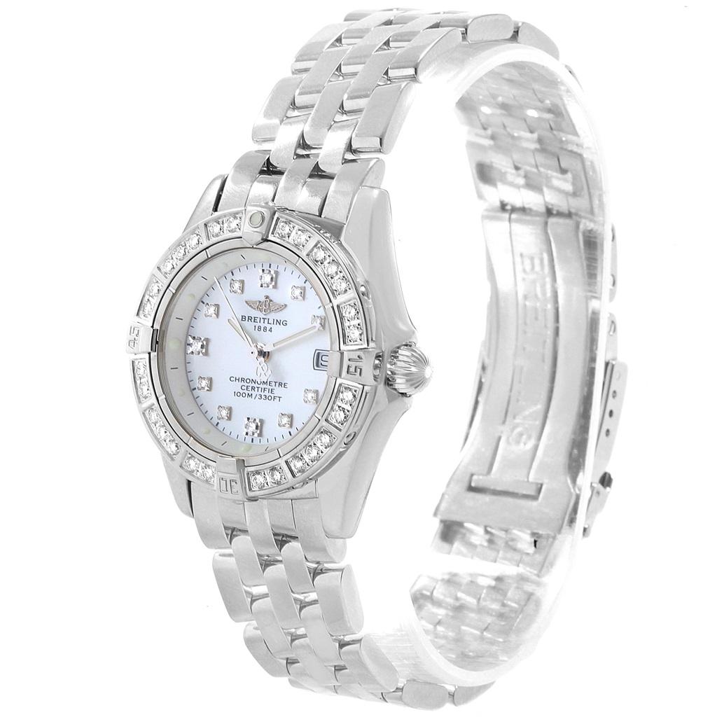 breitling women's watch with diamonds