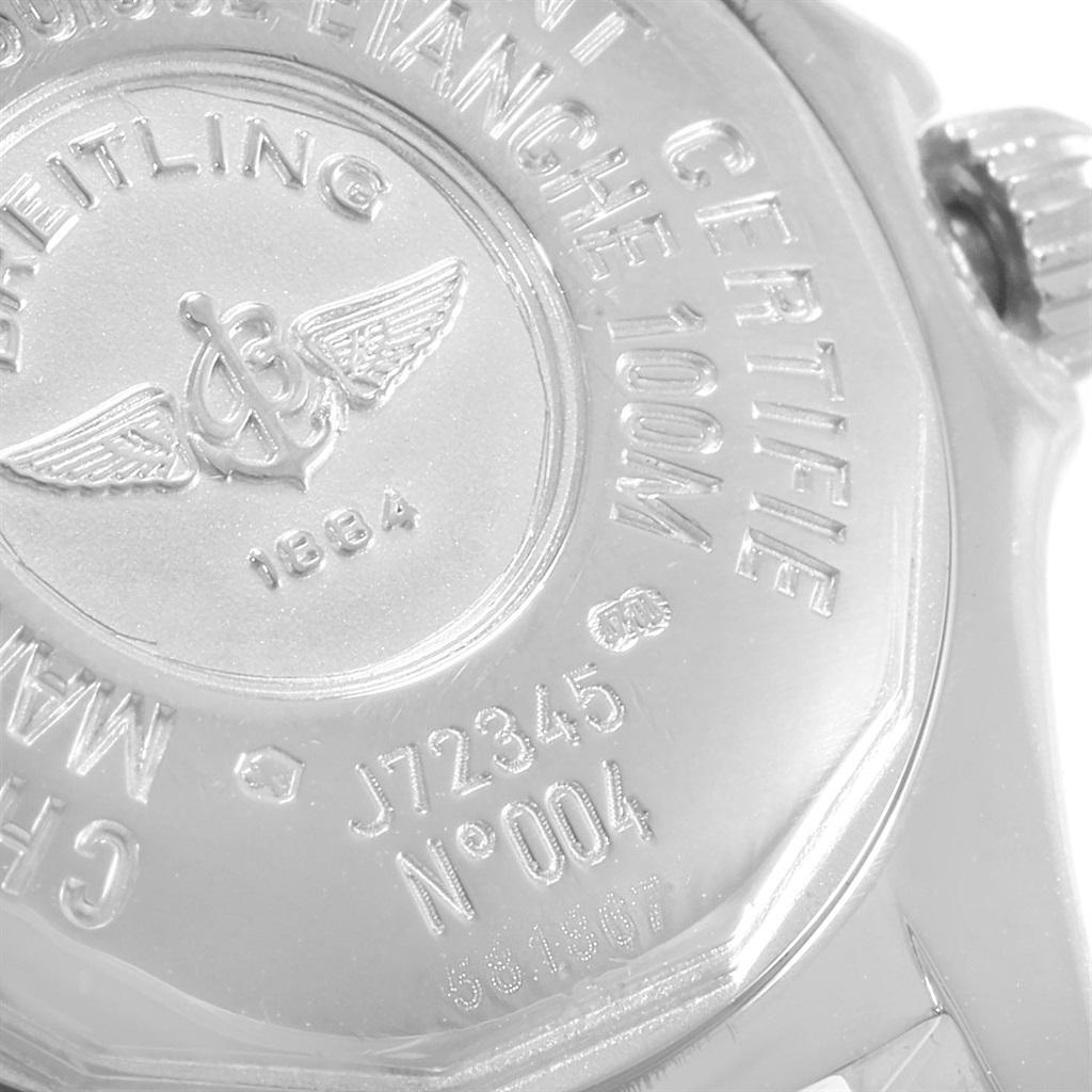 Women's Breitling Callistino White Gold MOP Diamond Ladies Watch J72345