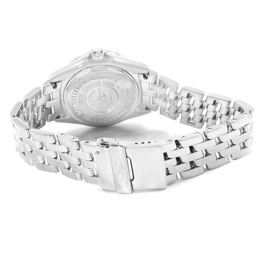 Breitling Callistino White Gold MOP Diamond Ladies Watch J72345 1