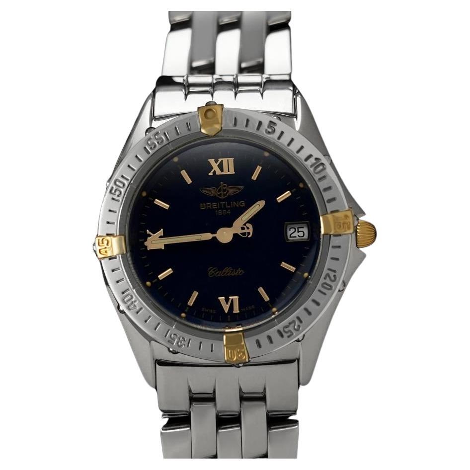 Breitling Callisto Midsize Unisex Watch, Stainless Steel & 18K Gold - B57046 For Sale