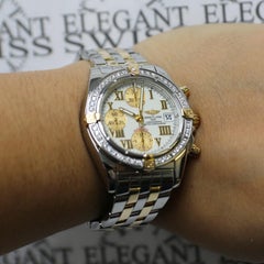 Breitling Chrono Galactic Yellow Gold/Steel Watch B13358