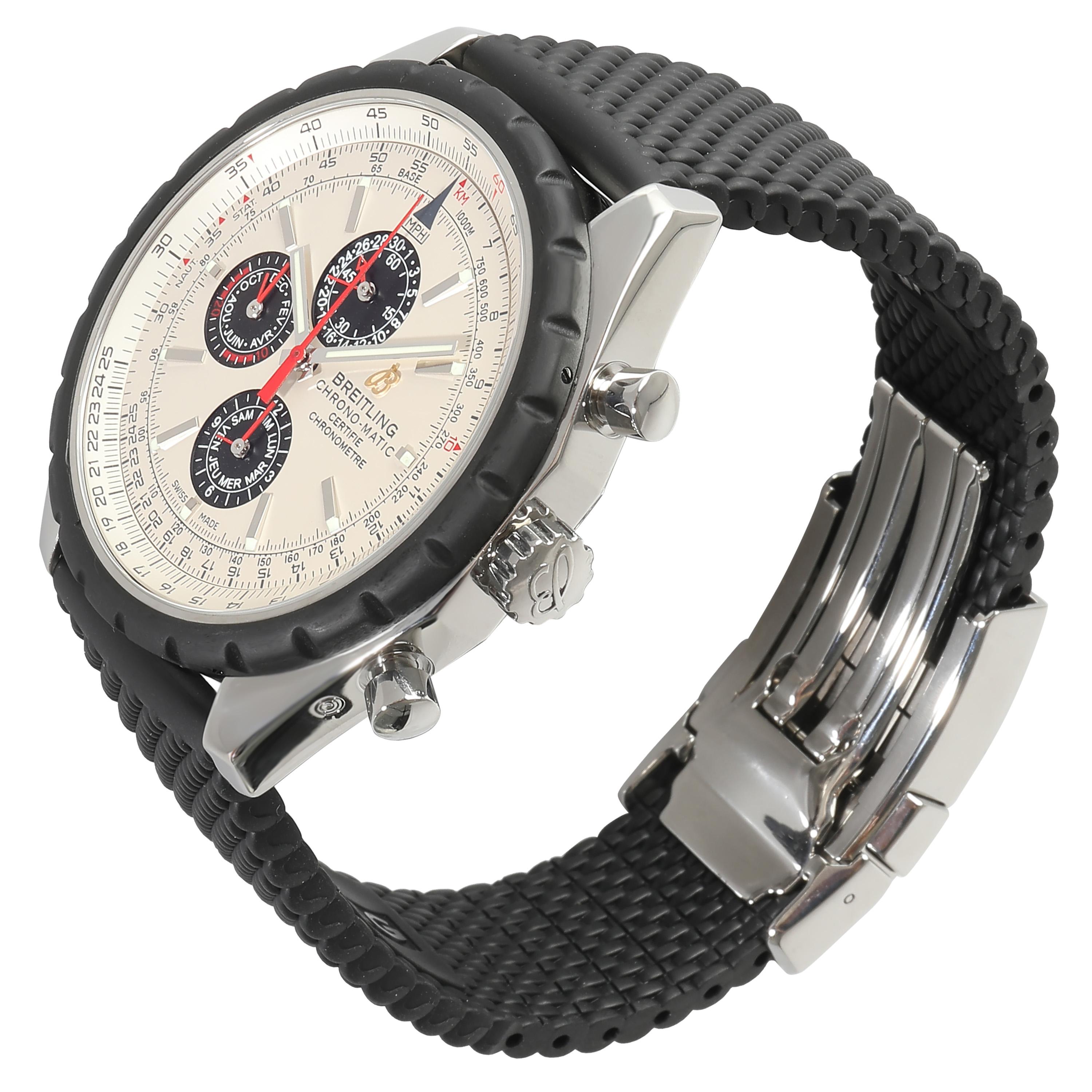 Breitling Chrono-Matic 1461 A1936002/G683 Men's Watch in  Stainless Steel In Excellent Condition In New York, NY