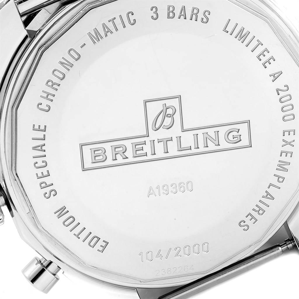 Breitling Chrono-Matic 1461 Mesh Bracelet Limited Edition Watch A19360 In Excellent Condition In Atlanta, GA