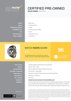 Breitling Chrono-Matic A14360, Black Dial, Certified and Warranty