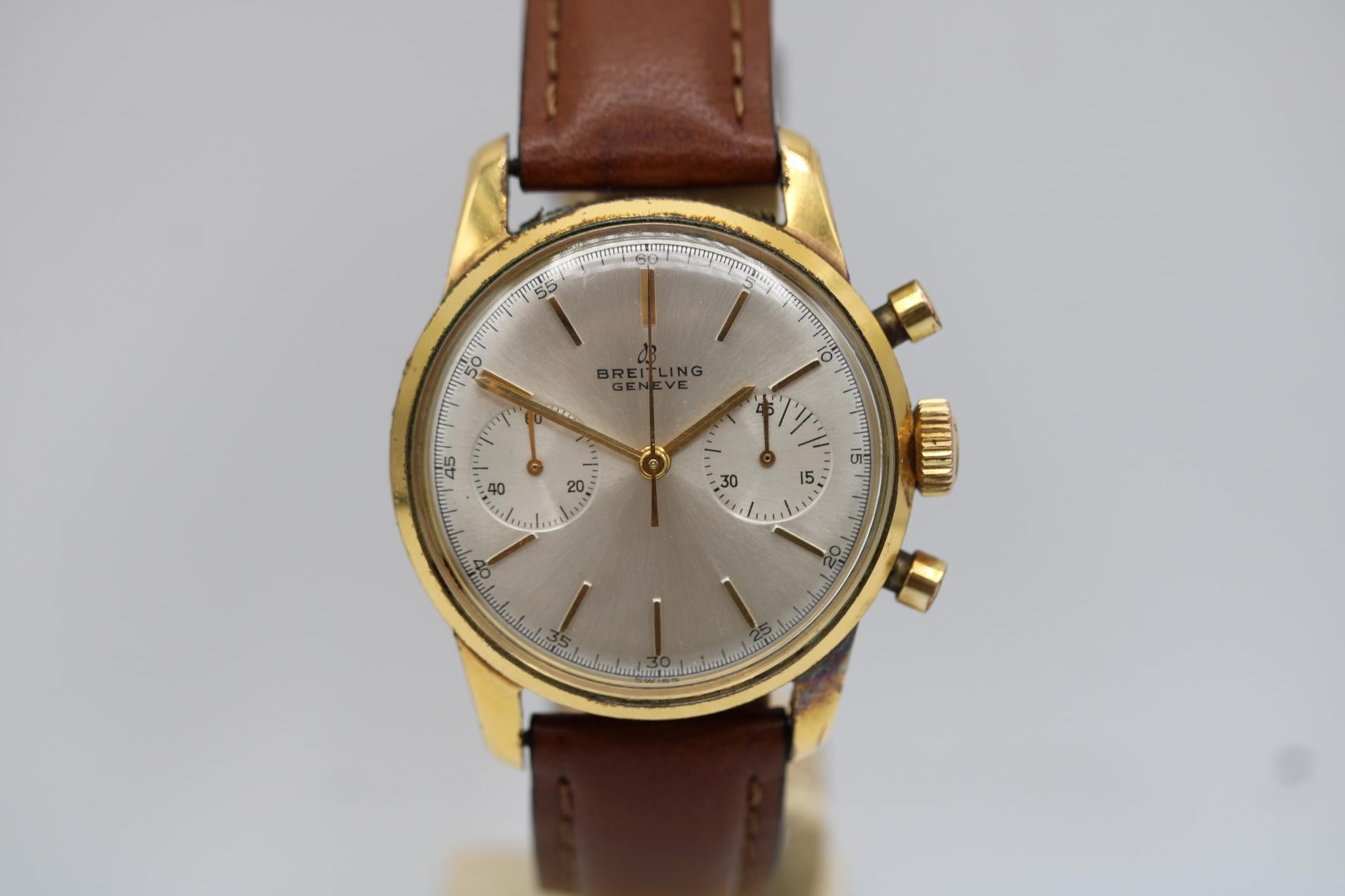 Breitling Chronograph Genève Ref. 1191 – Vintage Manual Wind In Good Condition In London, GB