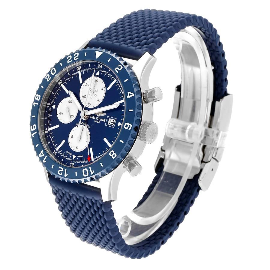 breitling chronoliner blue