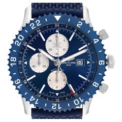 Stahl-Herrenuhr Y24310 mit blauer Chronoliner-Zifferblatt-Lünette von Breitling