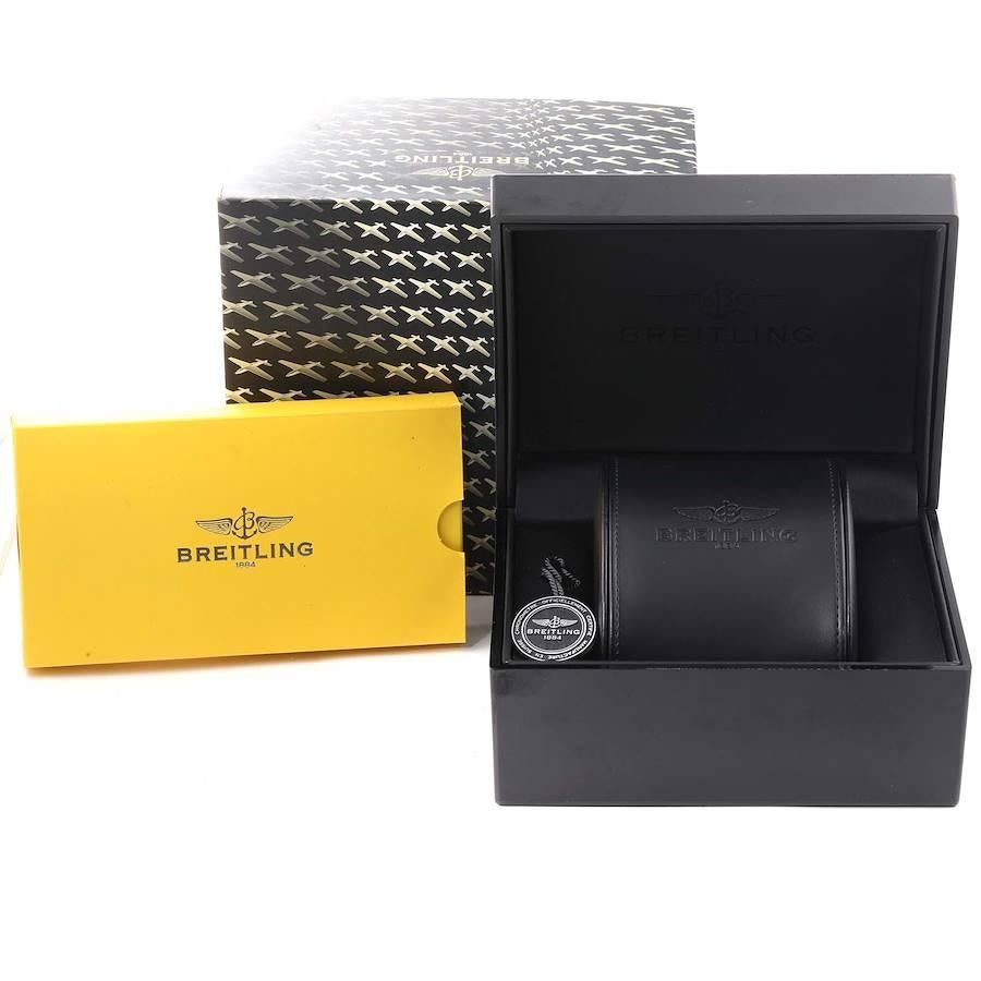 Breitling Chronoliner Braune Stahl-Herrenuhr mit Zifferblatt-Lünette Y24310 im Angebot 7