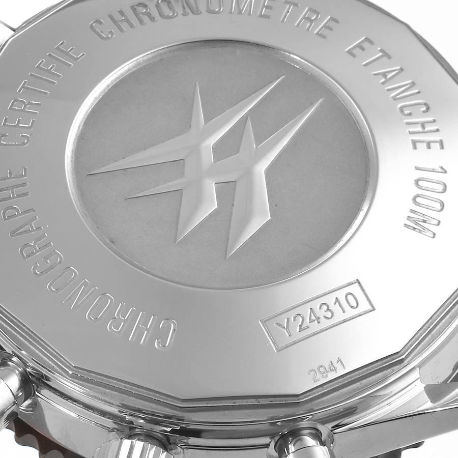Breitling Chronoliner Braune Stahl-Herrenuhr mit Zifferblatt-Lünette Y24310 im Angebot 4