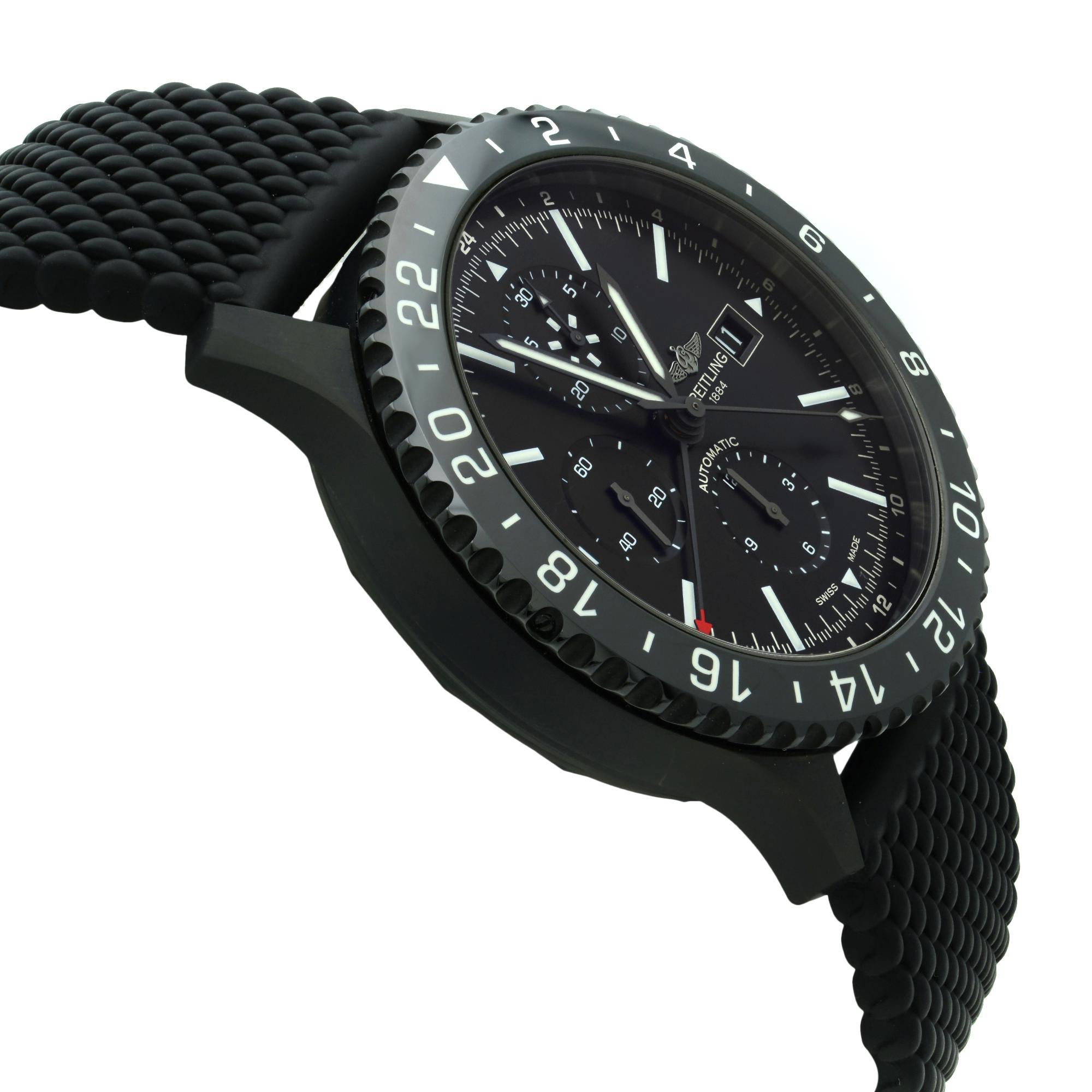 breitling chronoliner black