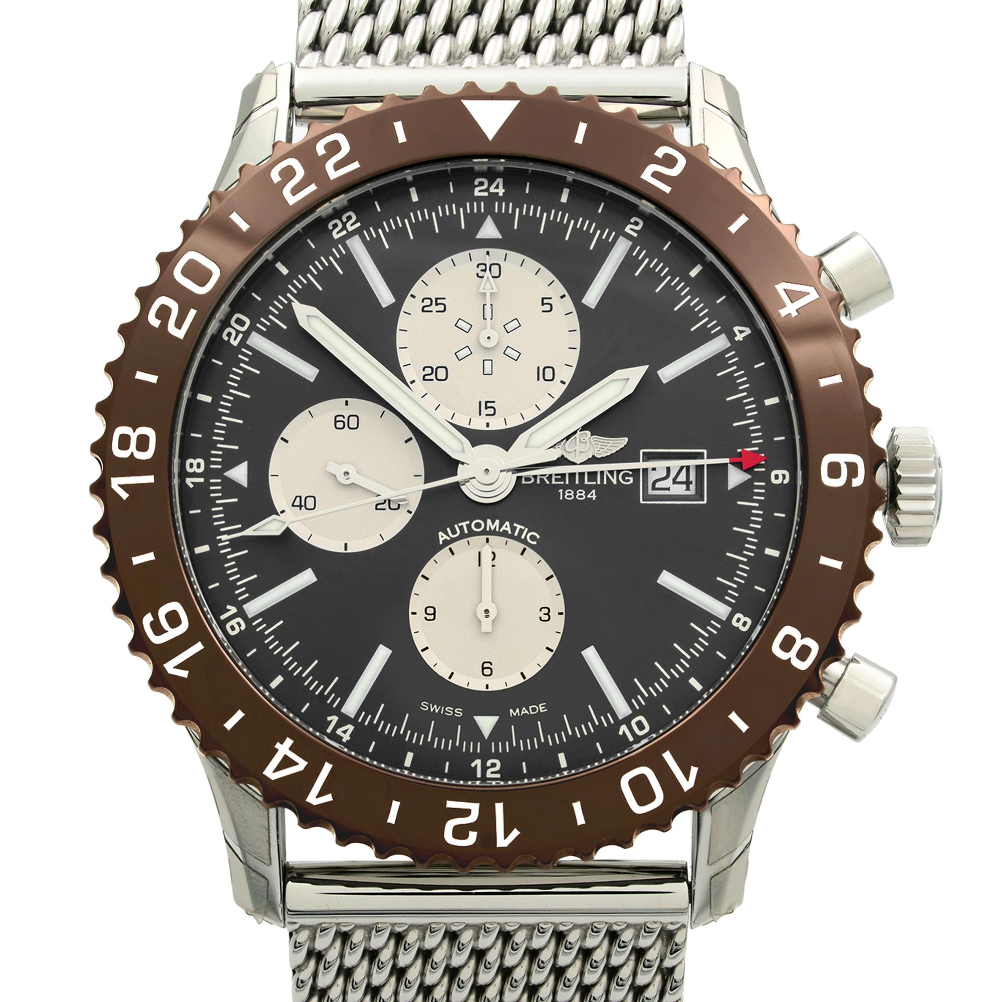 Never Worn.  Original Box and Papers are included Covered by a Three-year Chronostore warranty. It ships worldwide with a 30-day hassle-free return.
Details:
MSRP 7575
Brand Breitling
Model Number Y2431033/Q621-152A
Model Breitling