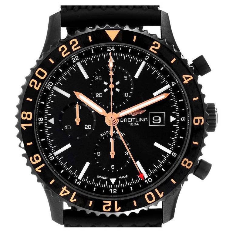 Breitling Chronoliner Las Vegas Edition Blacksteel Mens Watch M24310