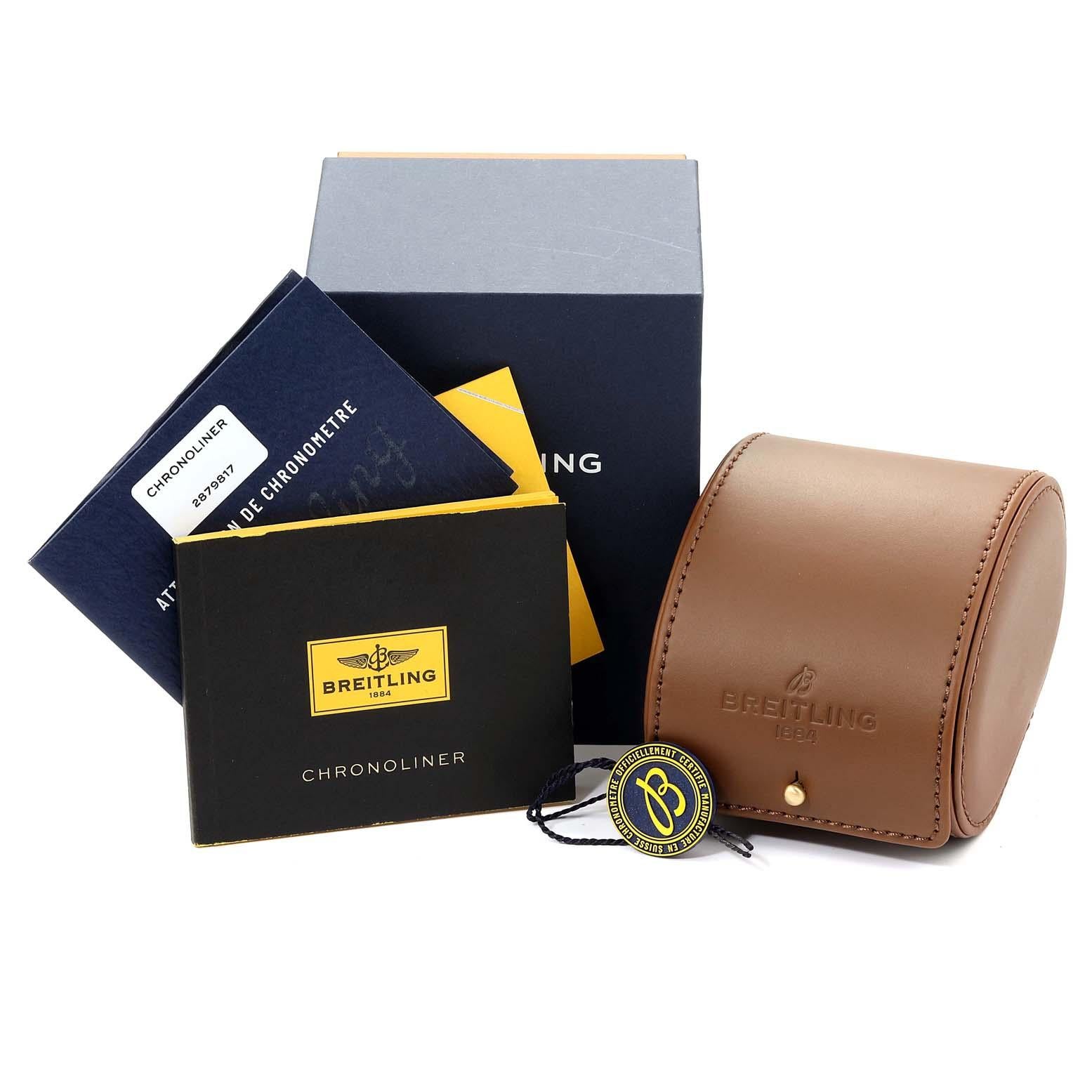 Breitling Chronoliner Limitierte Rote Gold Herrenuhr R24312 Box Papiere 5