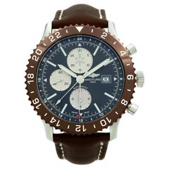Breitling Chronoliner Steel Ceramic Leather Automatic Watch Y2431033/Q621-444X