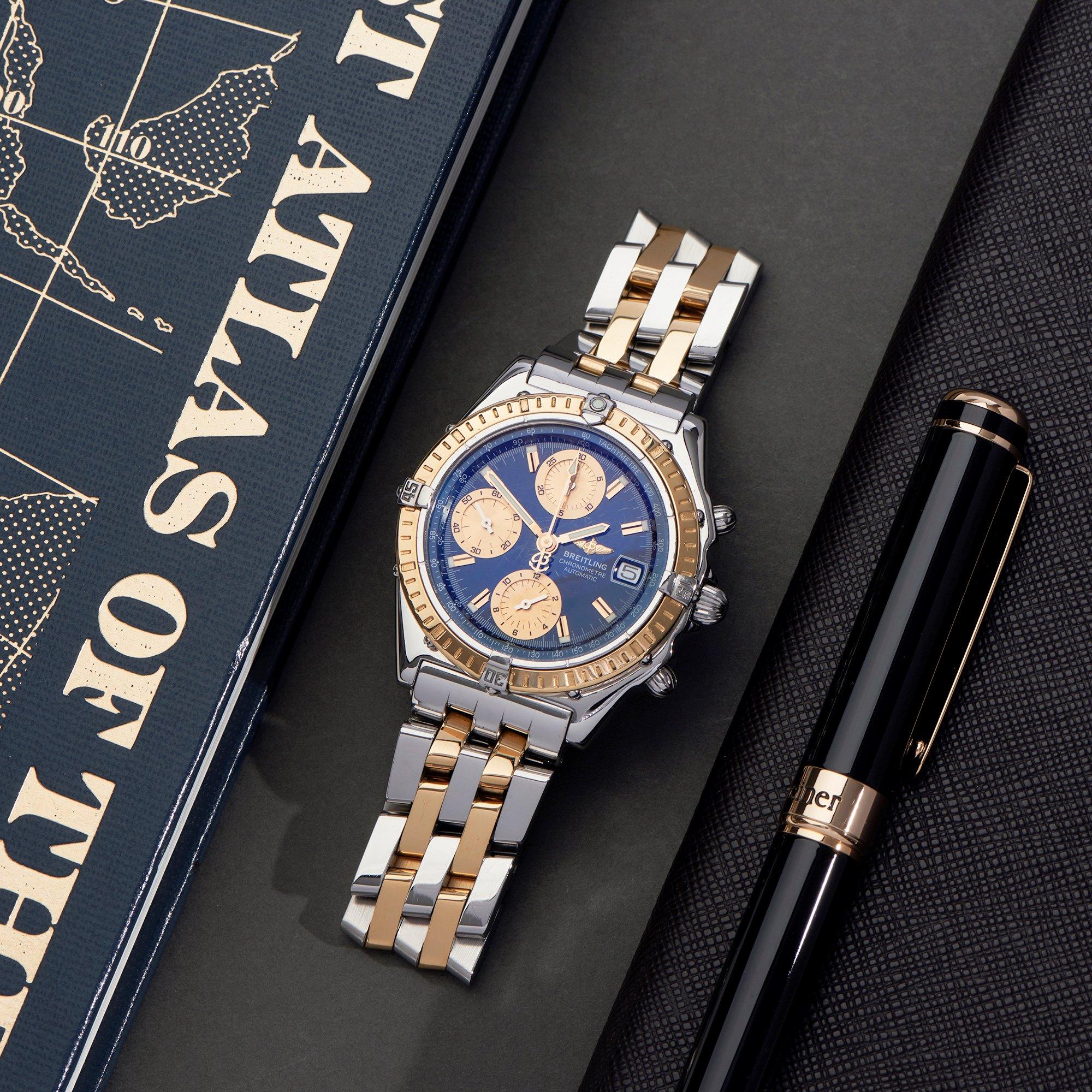 Breitling Chronomat 0 D13352 Men Yellow Gold & Stainless Steel 0 Watch 4