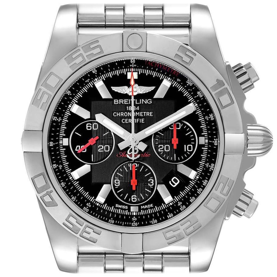 Breitling Chronomat 01 Esfera Negra Acero Reloj Caballero Limitado AB0111 Caja Papeles