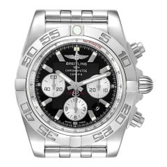 Stahl-Herrenuhr AB0110 von Breitling Chronomat 01 mit schwarzem Zifferblatt