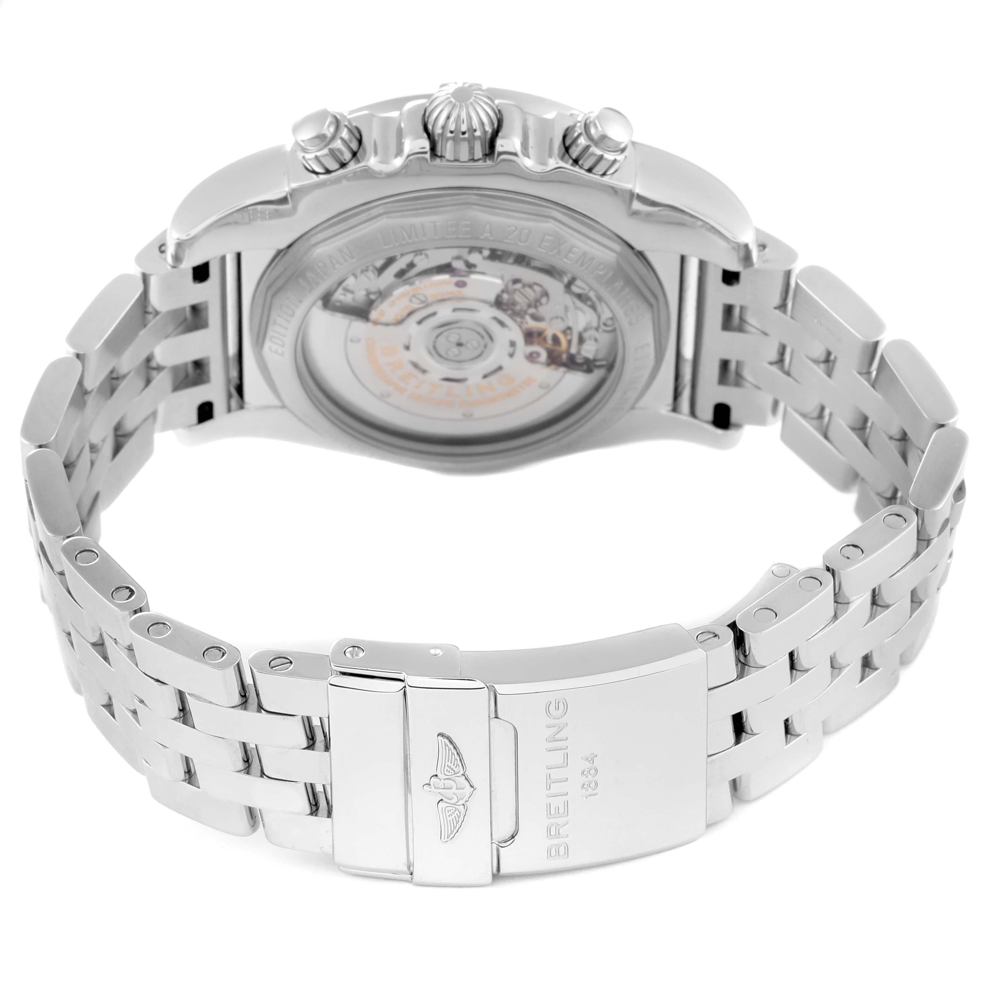 Breitling Chronomat 01 Mother Of Pearl Dial Steel Diamond Limited Edition Watch 1