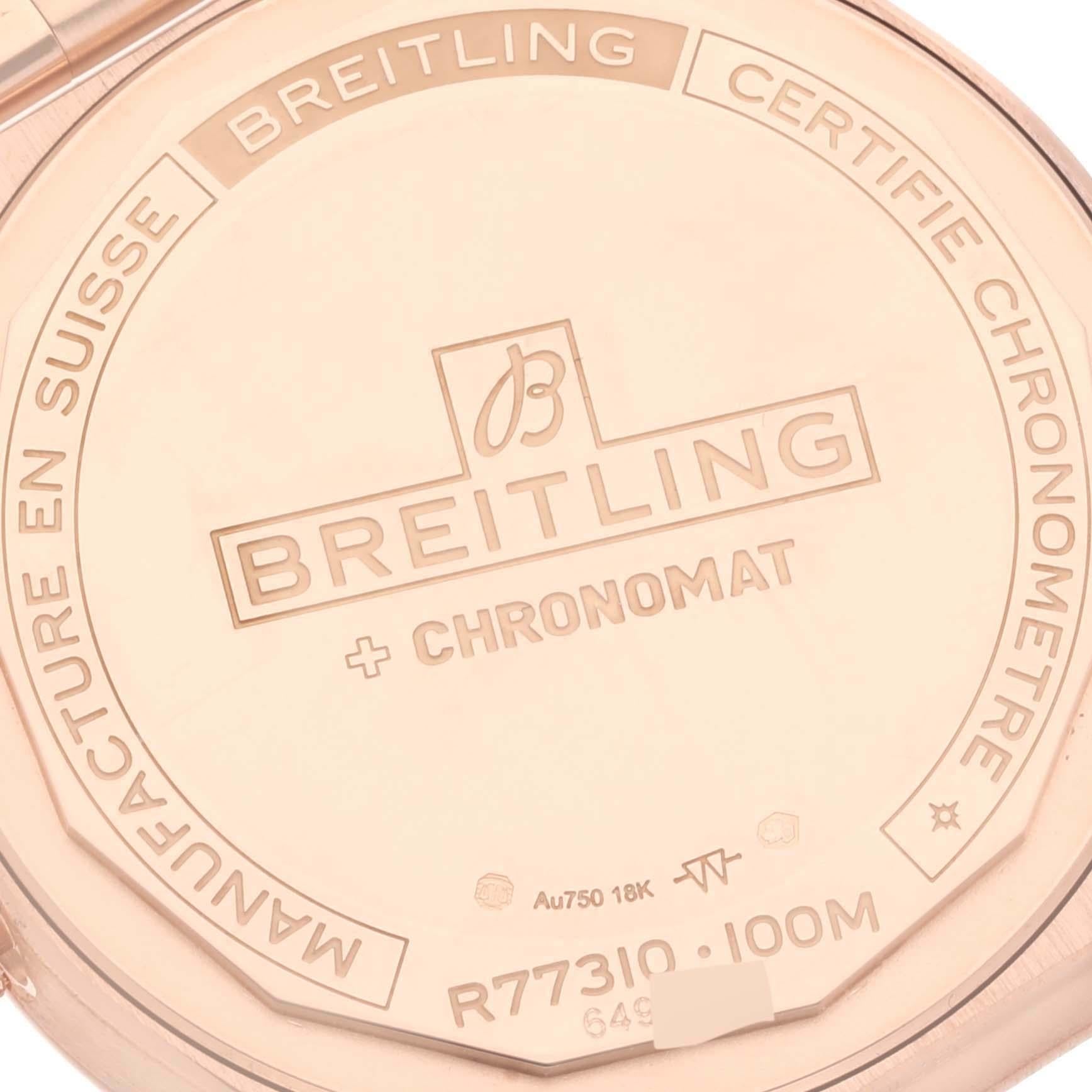 Breitling Chronomat 32 Weißes Zifferblatt Roségold Damenuhr R77310 im Angebot 5
