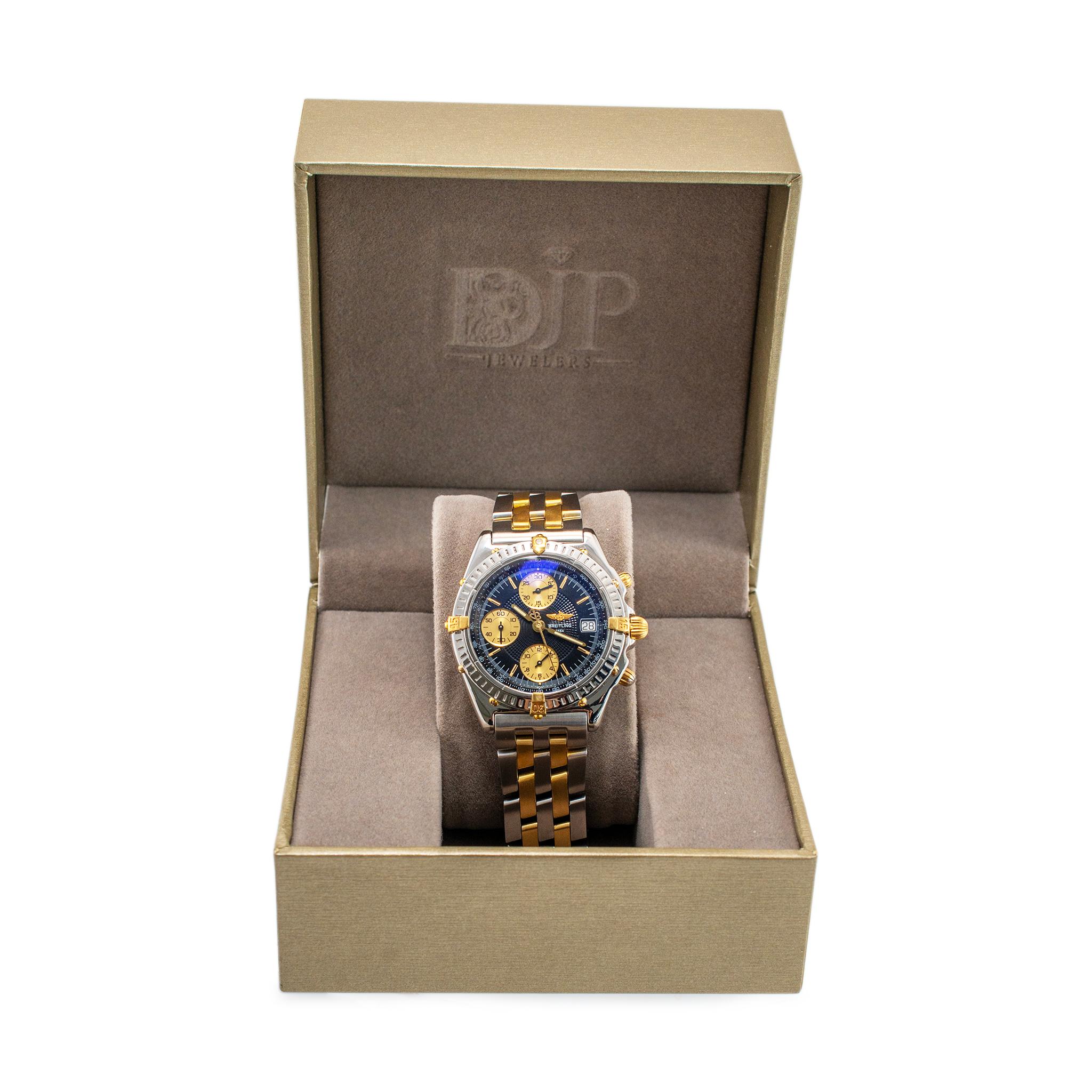 Breitling Chronomat 39MM B13050 Two Tone Stainless Steel Men’s Watch 4