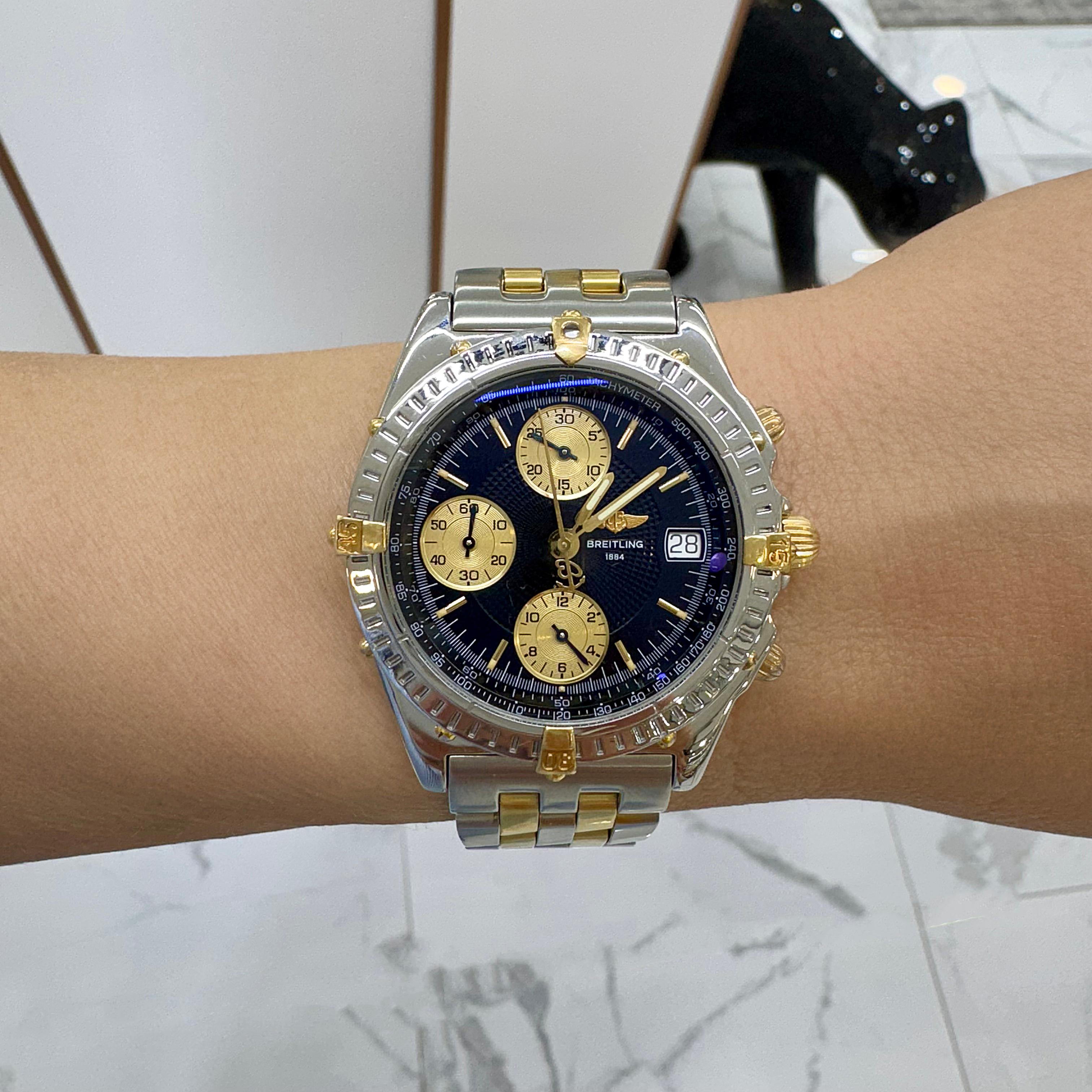 Breitling Chronomat 39MM B13050 Two Tone Stainless Steel Men’s Watch 5