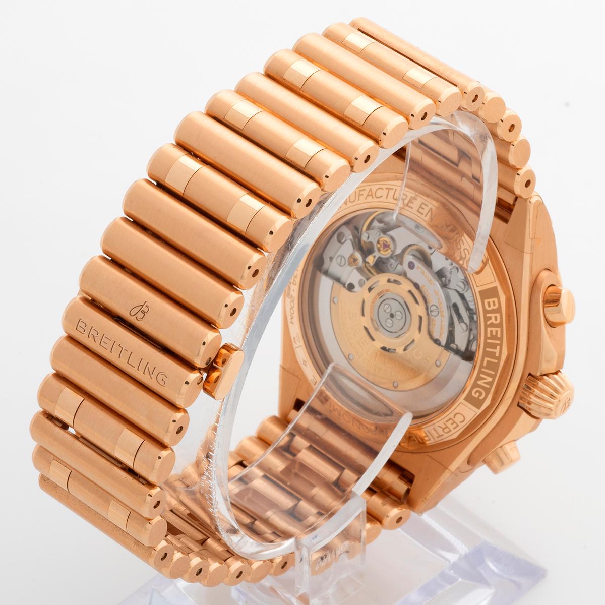 Breitling Chronomat 42 Chronograph Ref RB0134101B1R1. 18ct Rose Gold, Year 2022 For Sale 1