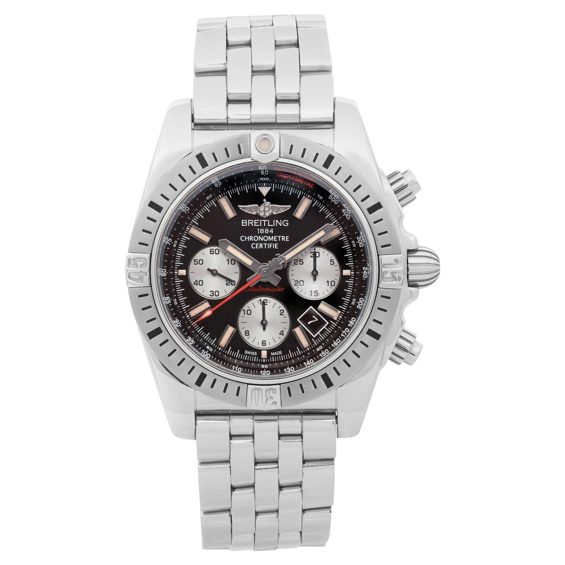 Breitling Chronomat 44 Airborne Steel Automatic Mens Watch AB01154G/BD13-375A For Sale