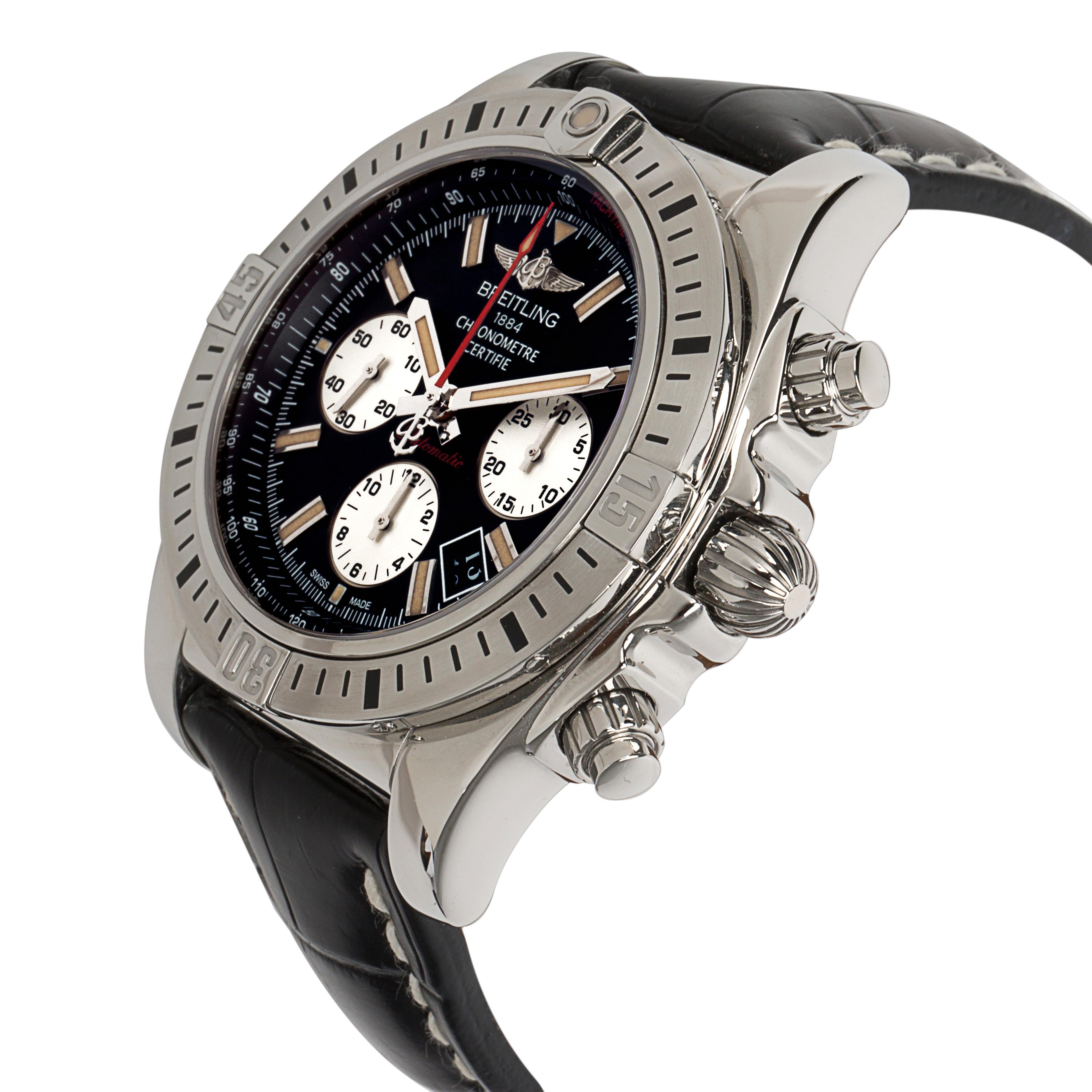 Breitling Chronomat 44 Airbourne AB0115 Men's Watch in Stainless Steel im Zustand „Hervorragend“ in New York, NY