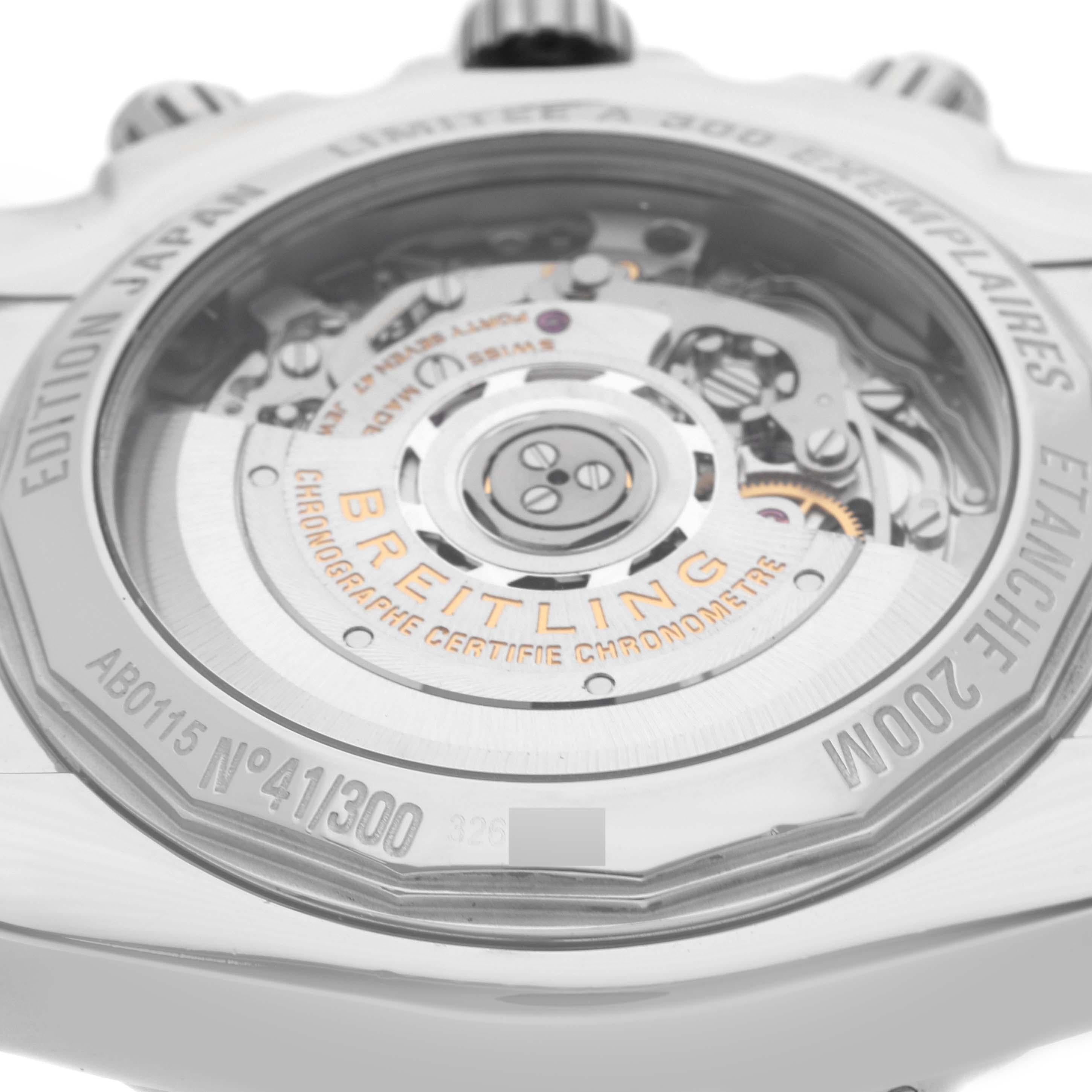 Breitling Chronomat 44 Airbourne Perlmutt Zifferblatt Stahl-Herrenuhr AB0115 im Angebot 3