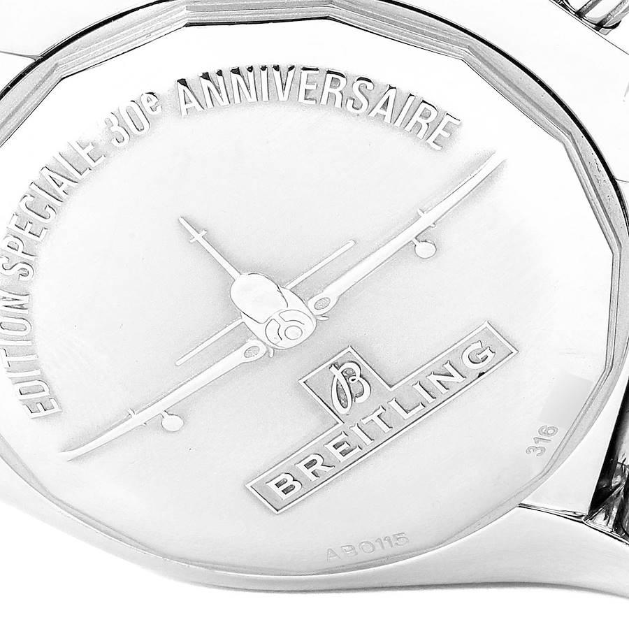 Breitling Chronomat 44 Airbourne Silver Dial Steel Men's Watch AB0115 Box 3