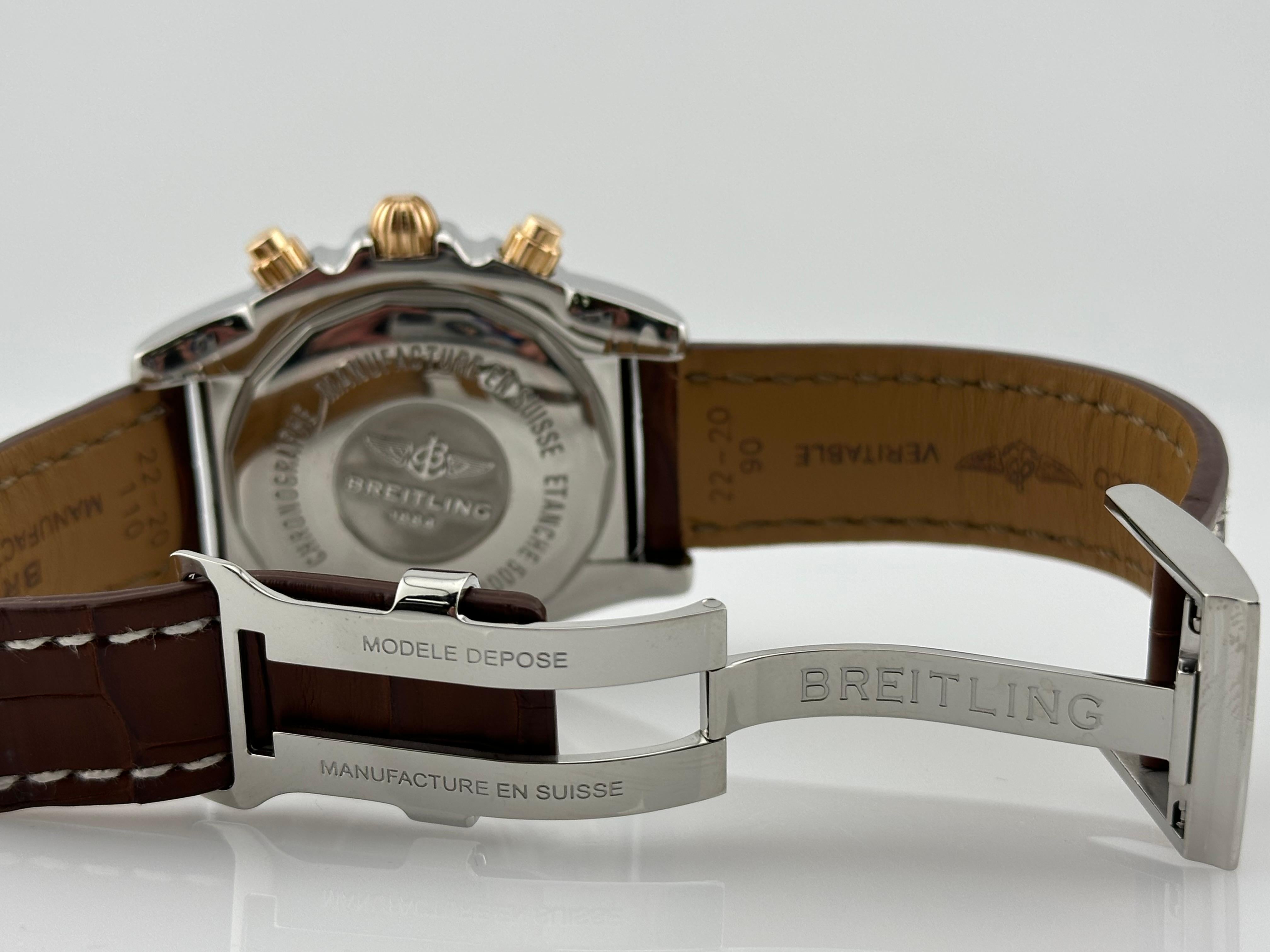 Breitling Chronomat 44 CB0110 Stainless Steel 18K Rose Gold Box Booklet 7
