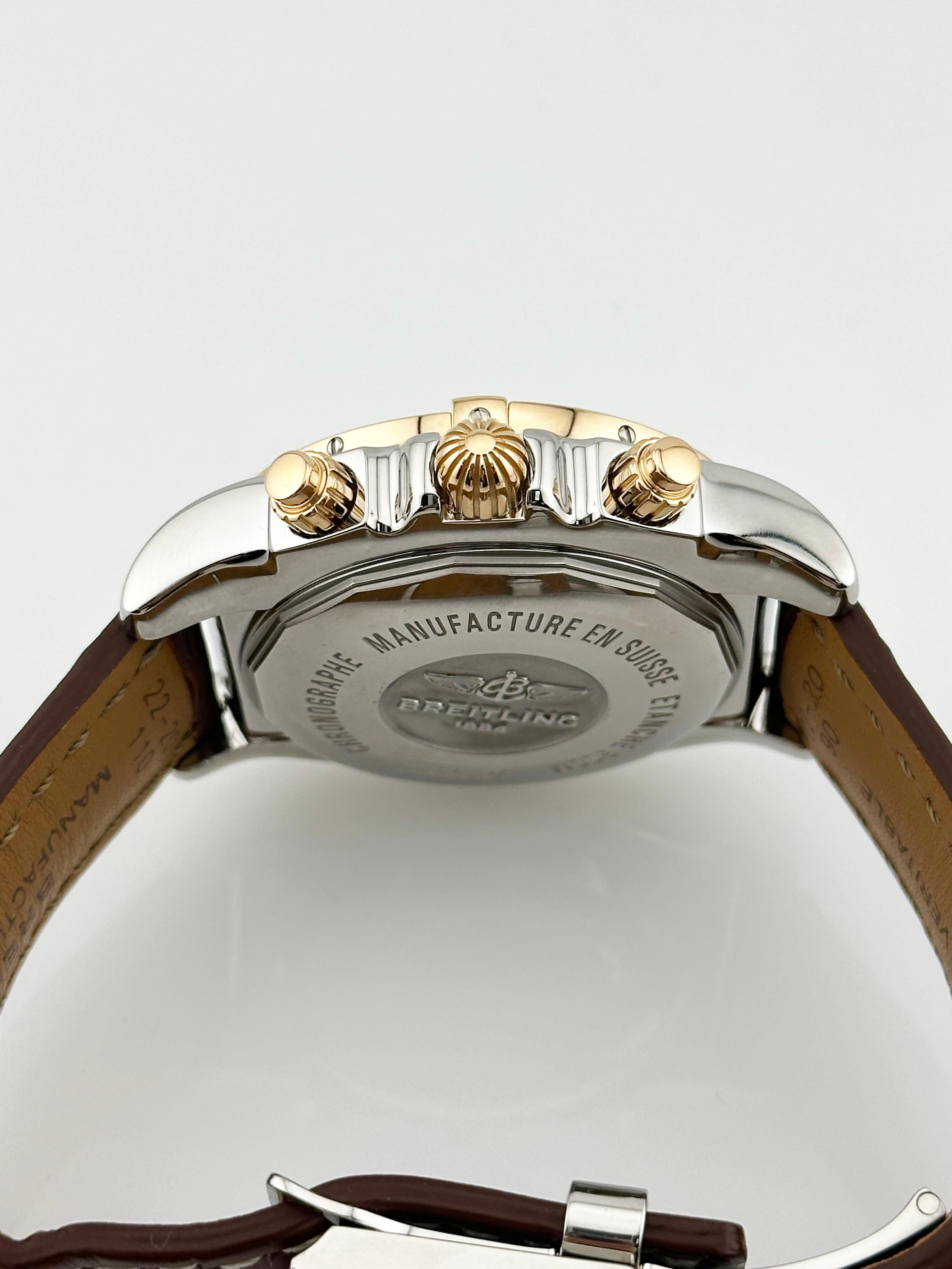 Breitling Chronomat 44 CB0110 Stainless Steel 18K Rose Gold Box Booklet 2
