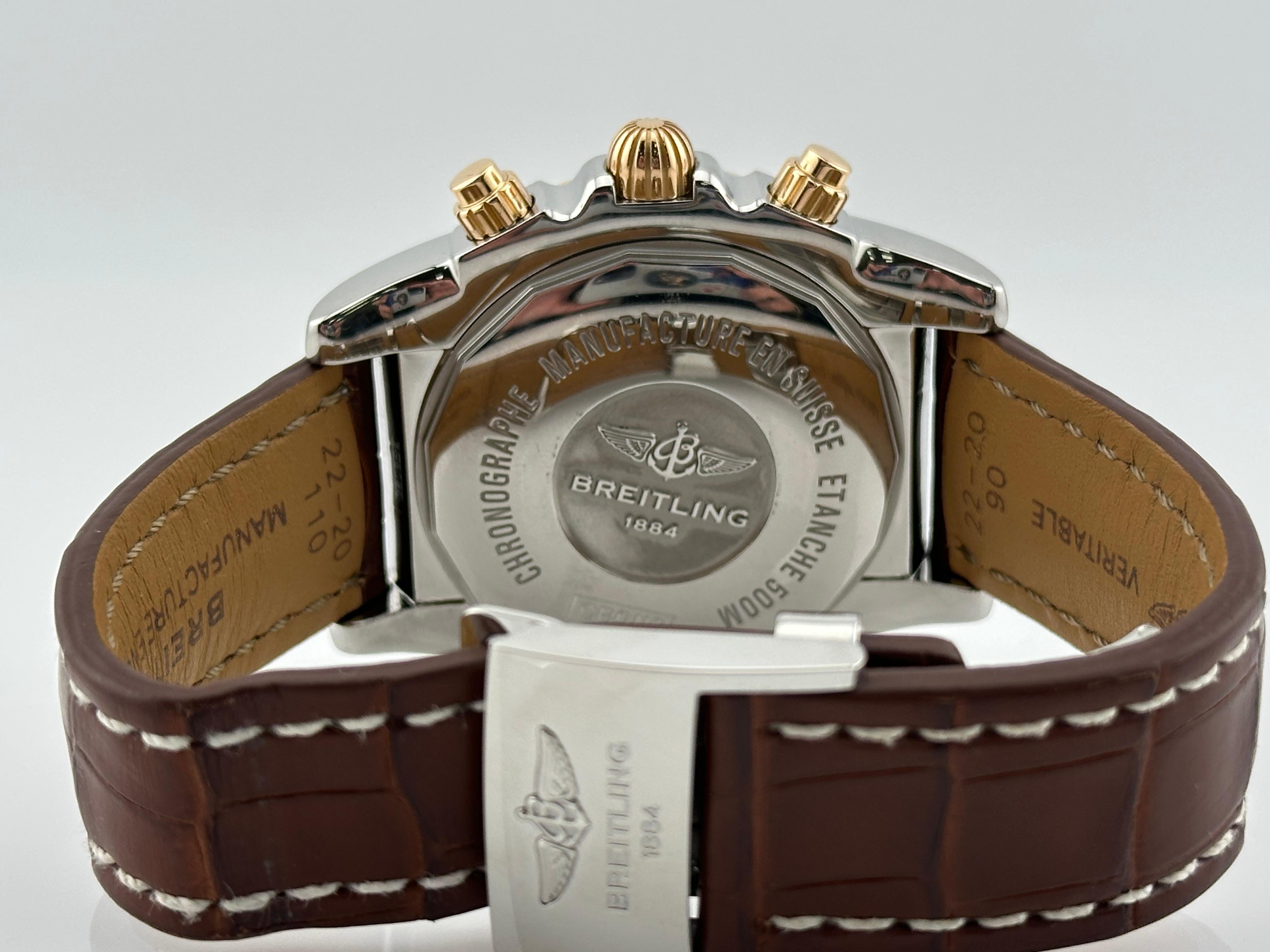 Breitling Chronomat 44 CB0110 Stainless Steel 18K Rose Gold Box Booklet 3