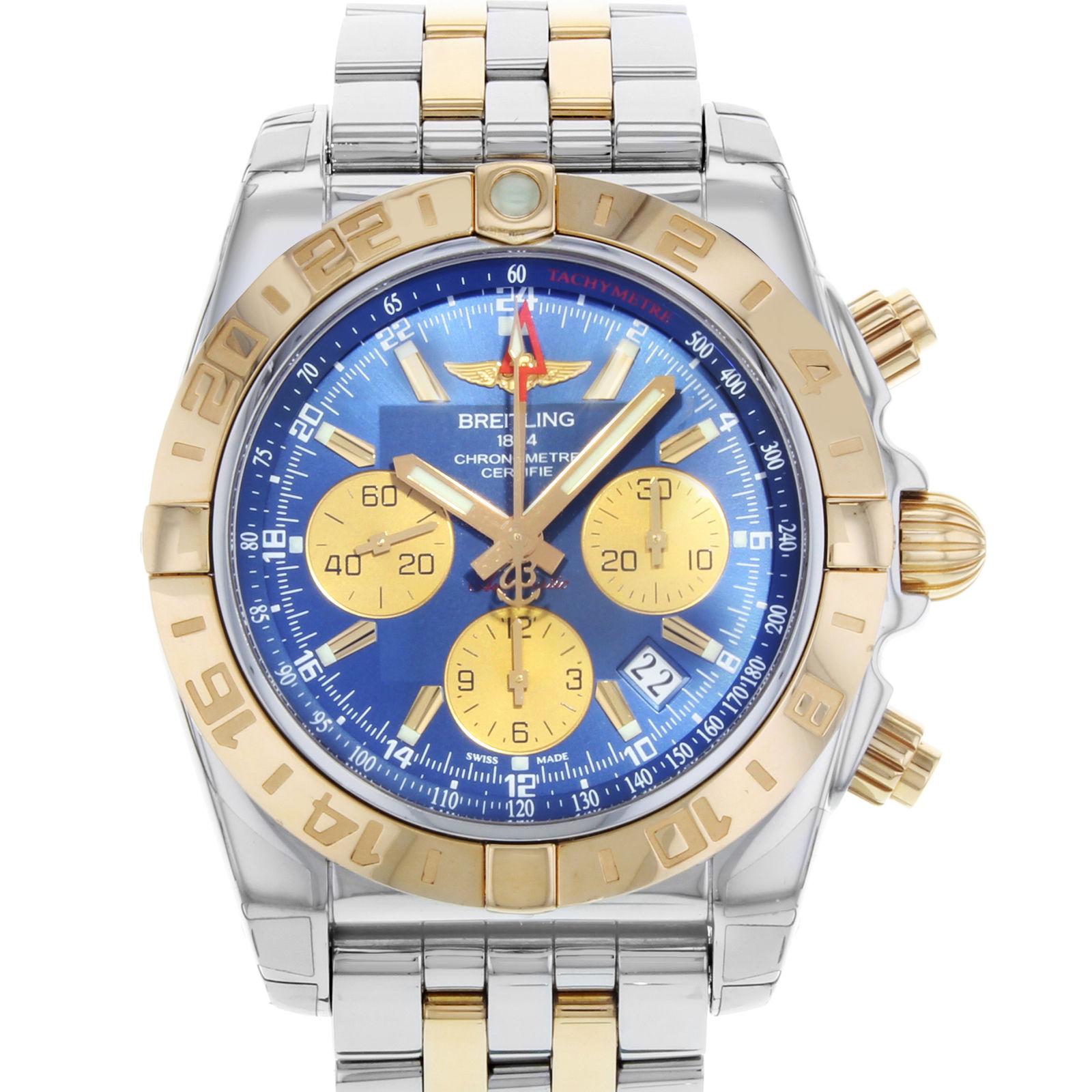 (19831)
Dieses Anzeigemodell Breitling Chronomat 44 CB042012/C858-375C ist eine schöne Herrenuhr:: die von einem Automatikwerk angetrieben wird:: das in einem Edelstahlgehäuse untergebracht ist. Es hat ein rundes Gesicht:: einen Chronographen:: ein