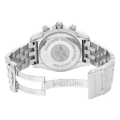 Breitling Chronomat 44 GMT Steel Silver Dial Mens Watch AB042011/G745-375A